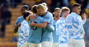 Pep Guardiola hails Manchester City’s backroom staff for keeping Haaland fit