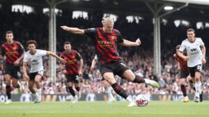 Highest-Paid Manchester City Player Erling Haaland joins another elite group after his goal against Everton