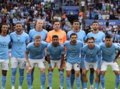 Manchester City Predicted Line Up vs Inter Milan