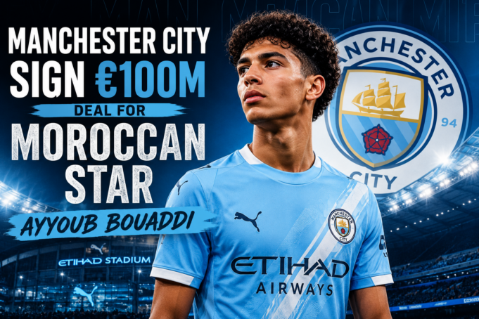 Manchester City sign €100m deal for Moroccan star Ayyoub Bouaddi Manchester City sign €100m deal for Moroccan star Ayyoub Bouaddi